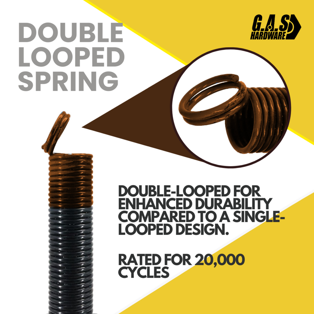 100 lb. HeavyDuty DoubleLooped Garage Door Extension Spring (2Pack