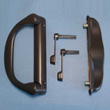 Involute Sliding Patio Door Handle Set, Fits 4-15/16" Hole Spacing - Garage and Sliding Door Hardware