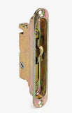 Sliding Door Mortise Lock and Trim Plate Keeper | 1" Wide With 5-1/4" Screw Holes With 45 Degree Keyway | Mortise Lock Latch Replacement Patio Glass Screen Door (DL-702) - Garage and Sliding Door Hardware