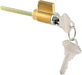 Key Cylinder Lock Set with Keys - Fix and Replace Sliding Patio Glass Door Handle Cylinder Keyed Locking Mechanism Set - Garage and Sliding Door Hardware