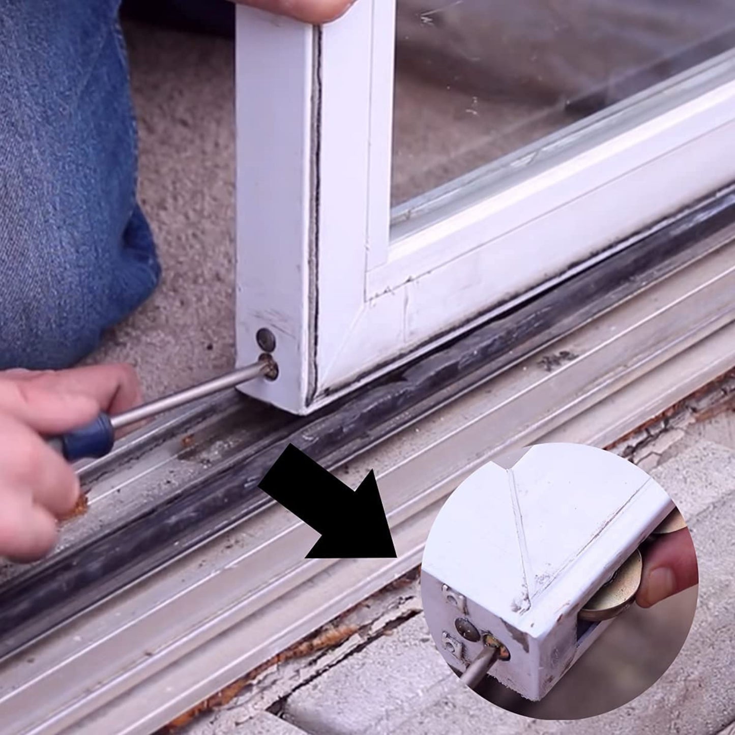 NuAir Tandem Roller for Sliding Glass Doors | Roller Replacement for Patio Glass Door Repair | Steel Precision Bearing Wheel (DR-271) - Garage and Sliding Door Hardware