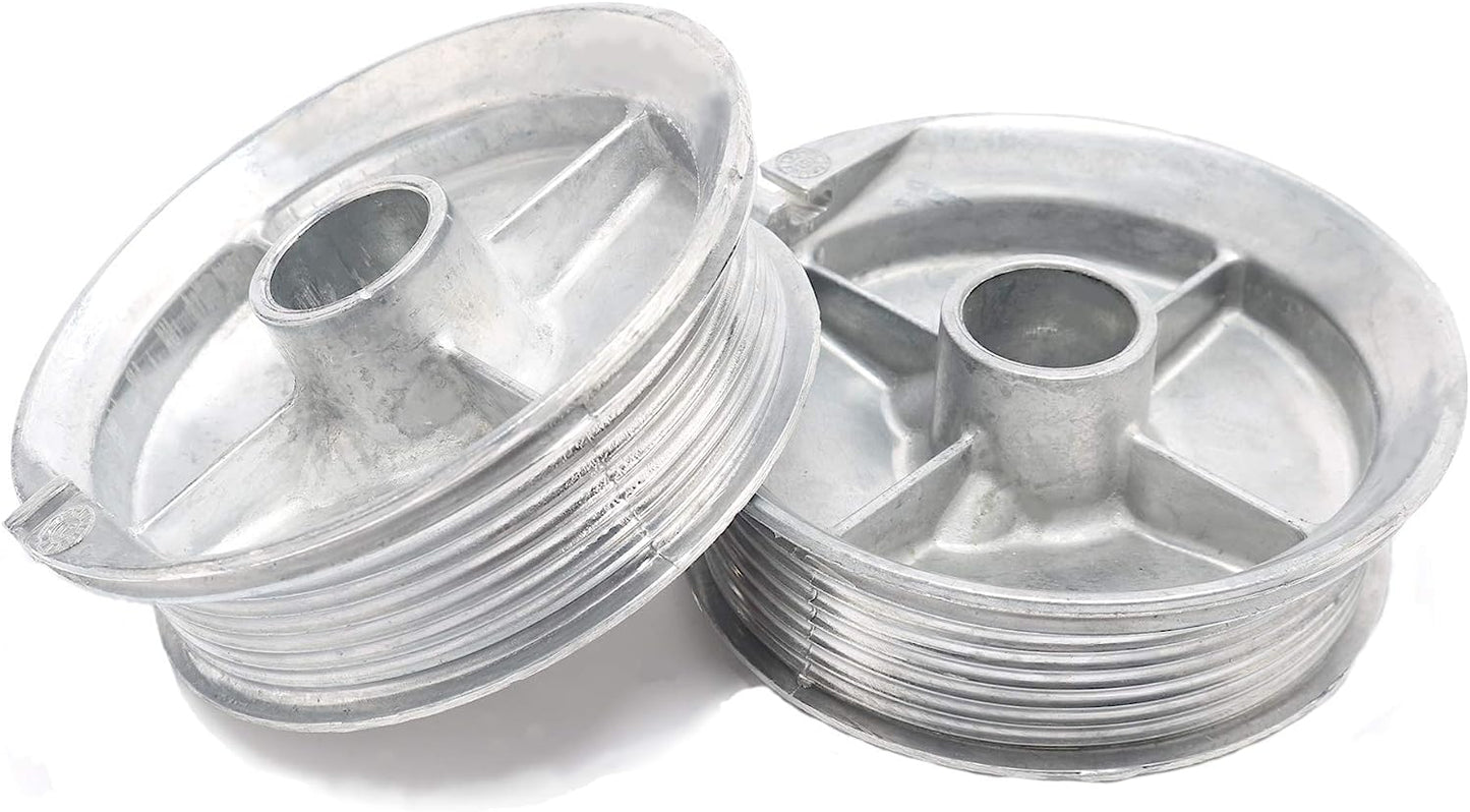 Overhead Garage Door Cable Drums Replacement for up to 8' High Door, Standard Lift, Pair (Left and Right) - Garage and Sliding Door Hardware