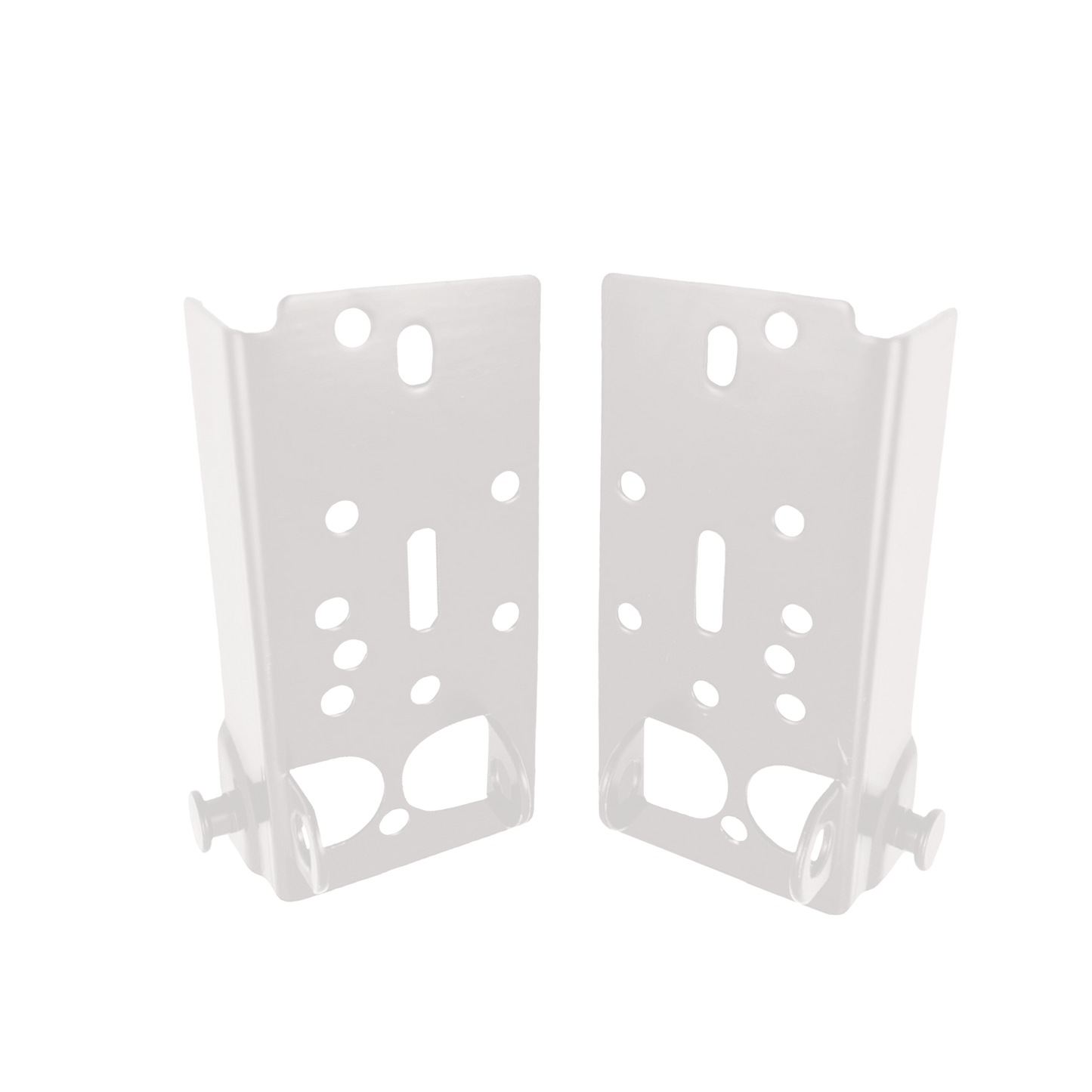 White Series Adjustable Bottom Bracket Residential and Commercial - Garage and Sliding Door Hardware