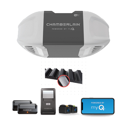 Chamberlain B2401 Quiet Wi-Fi® 1/2 HP Garage Door Opener with Wireless Keypad Opener - Garage and Sliding Door Hardware