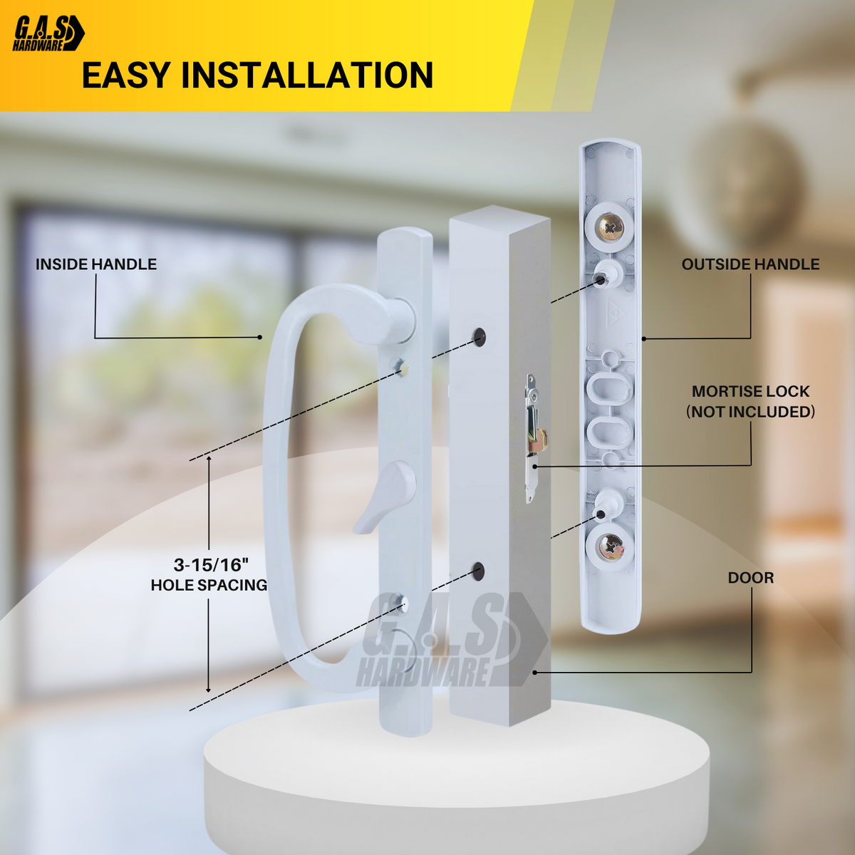 8 5 Legacy Sliding Patio Glass Door Center Latch Handle Set Replacement Sash Controls 2265