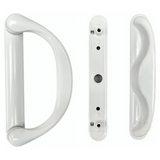 Involute Sliding Patio Door Handle Set - Handle Replacement Set for Patio Glass Screen Door Repair | Sliding Door Pull Handle Set Fits 4-15/16" Hole Spacing - Garage and Sliding Door Hardware