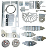 G.A.S. Hardware Garage Door Hardware Installation Kit for 16' by 7' Overhead Doors - Garage Hardware Parts Bundle Kit - Garage and Sliding Door Hardware
