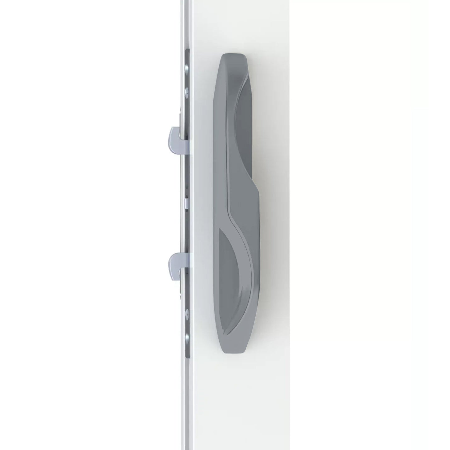 (DH-595-SILVER) Interlock Intuition Sliding Door Handle Kit, SILVER - Garage and Sliding Door Hardware