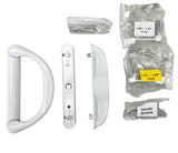 Involute Sliding Patio Door Handle Set - Handle Replacement Set for Patio Glass Screen Door Repair | Sliding Door Pull Handle Set Fits 4-15/16" Hole Spacing - Garage and Sliding Door Hardware