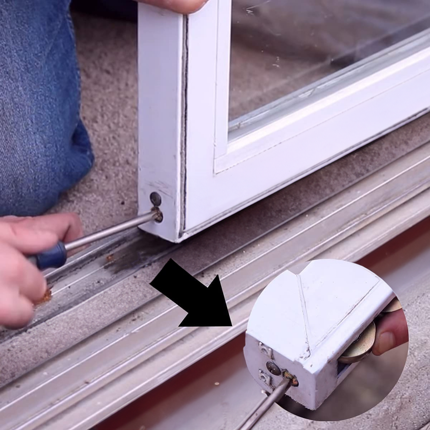 P.E. Tandem Roller Assembly for Sliding Glass Doors | Roller Replacement for Patio Glass Door Repair | Fix and Repair Sliding Door Roller Wheels (DR-269) - Garage and Sliding Door Hardware