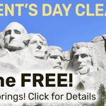 Presidents' Day Buy One, Get One Free Sale