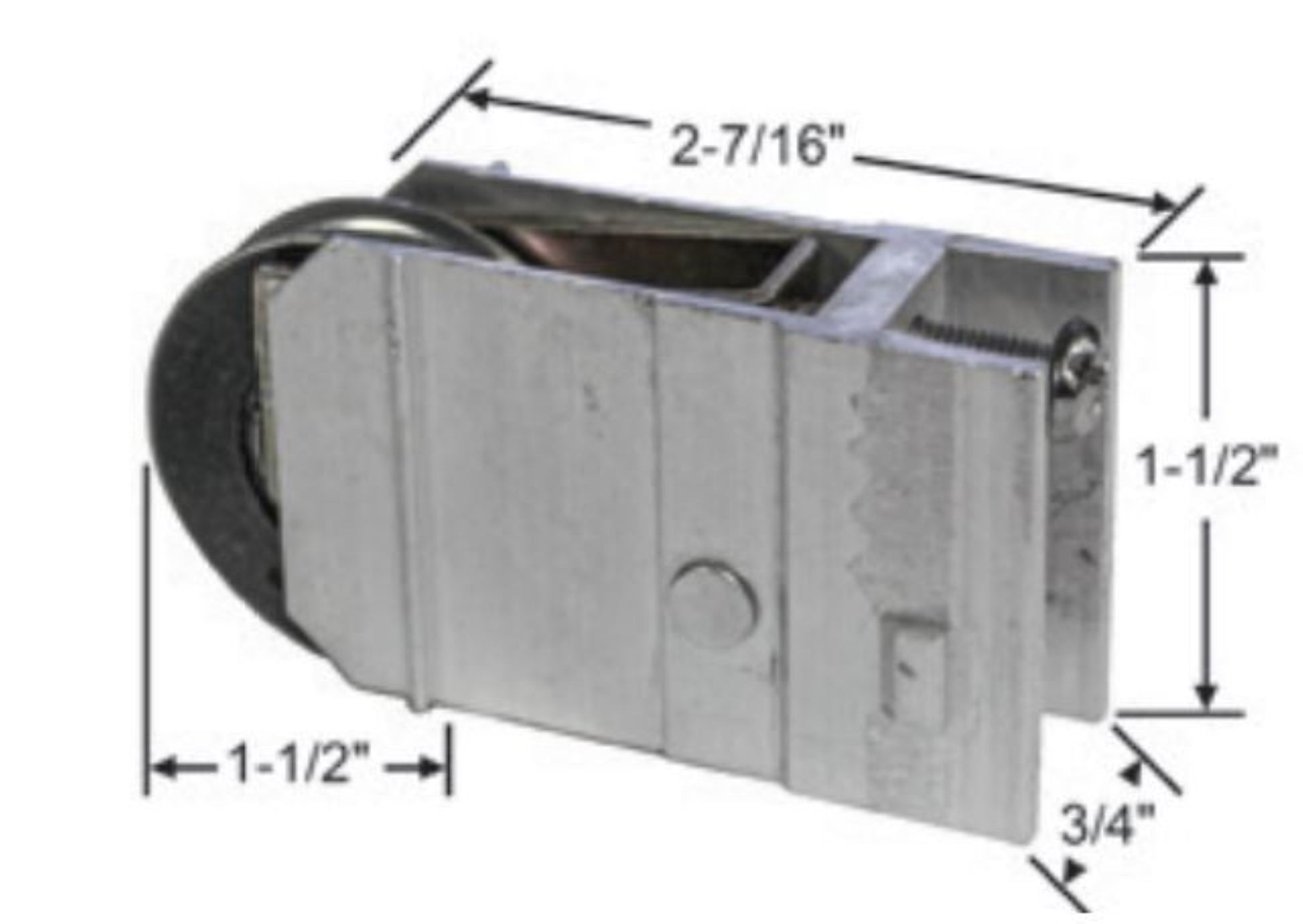 Lawson Roller for Sliding Doors | Roller Replacement for Patio Glass Door Repair | Stainless Steel with Precision Bearing Wheels | Smooth Operation (DR-101-SP) - Garage and Sliding Door Hardware