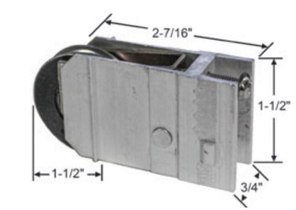 Lawson Roller for Sliding Doors | Roller Replacement for Patio Glass Door Repair | Stainless Steel with Precision Bearing Wheels | Smooth Operation (DR-101-SP) - Garage and Sliding Door Hardware