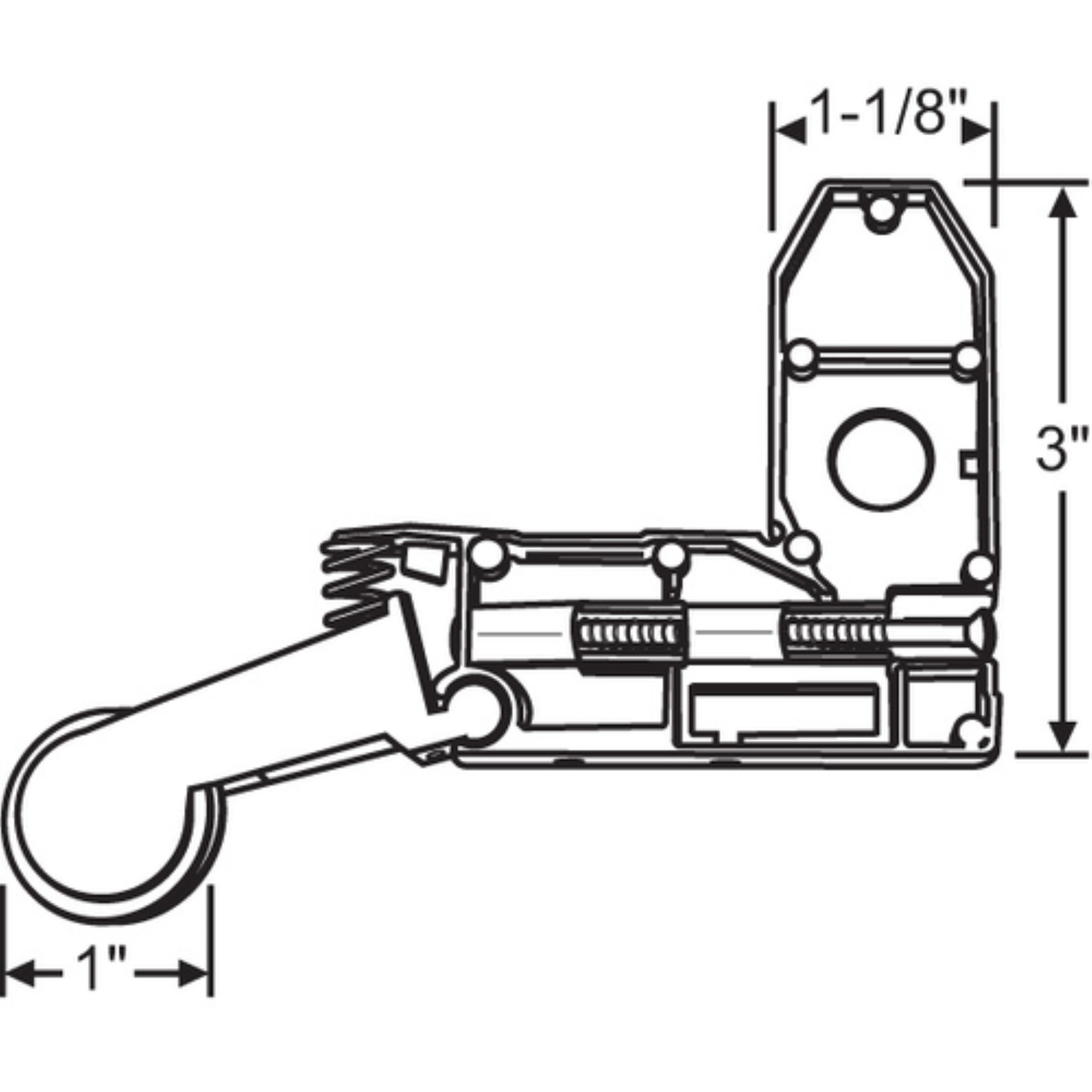Wheel Corner Bracket Assembly – Sliding Patio Screen Door Roller | Roller for Patio Screen Glass Door Repair (SR-310) - Garage and Sliding Door Hardware
