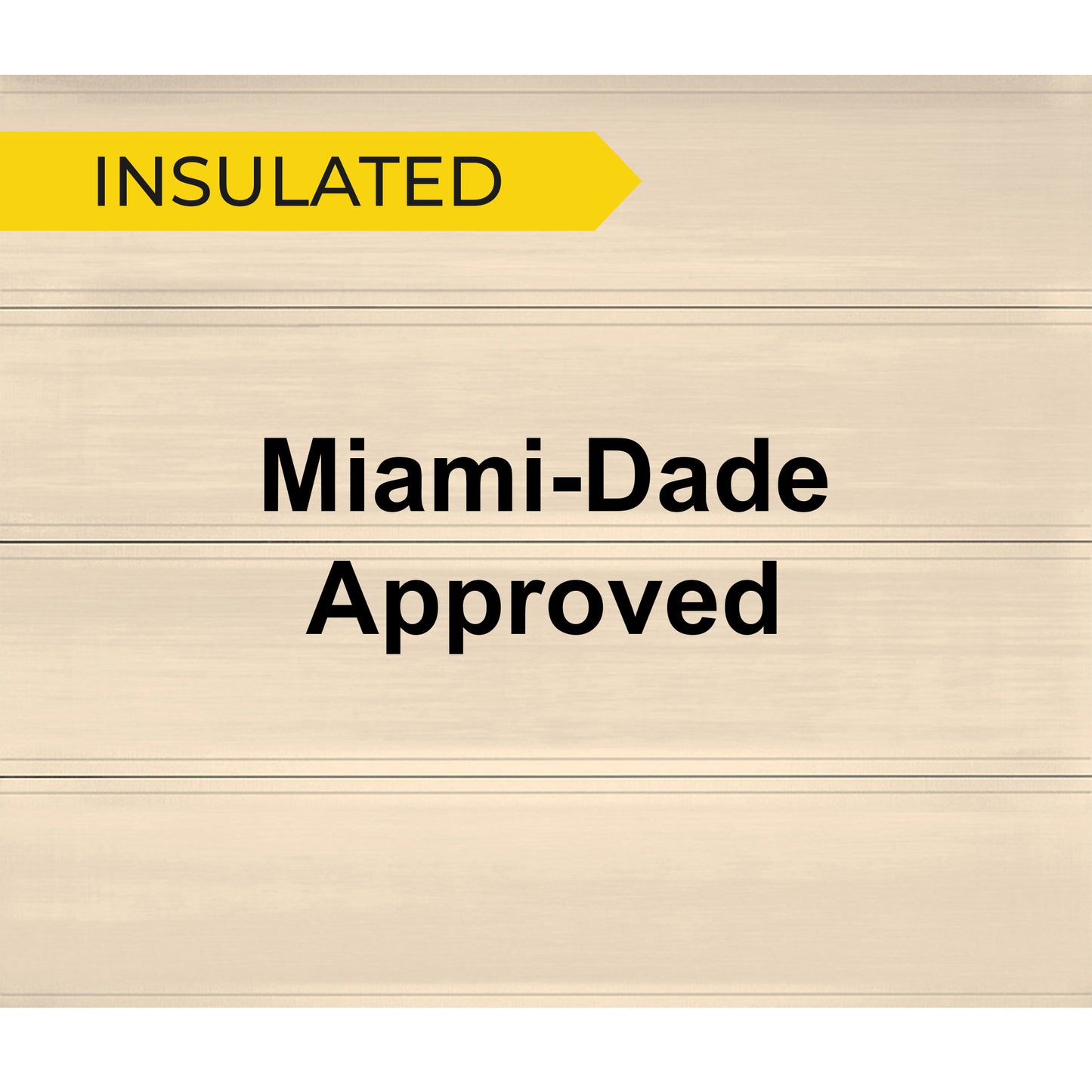 16' x 7' - Flush Panel - Insulated  Steel Back - Garage and Sliding Door Hardware