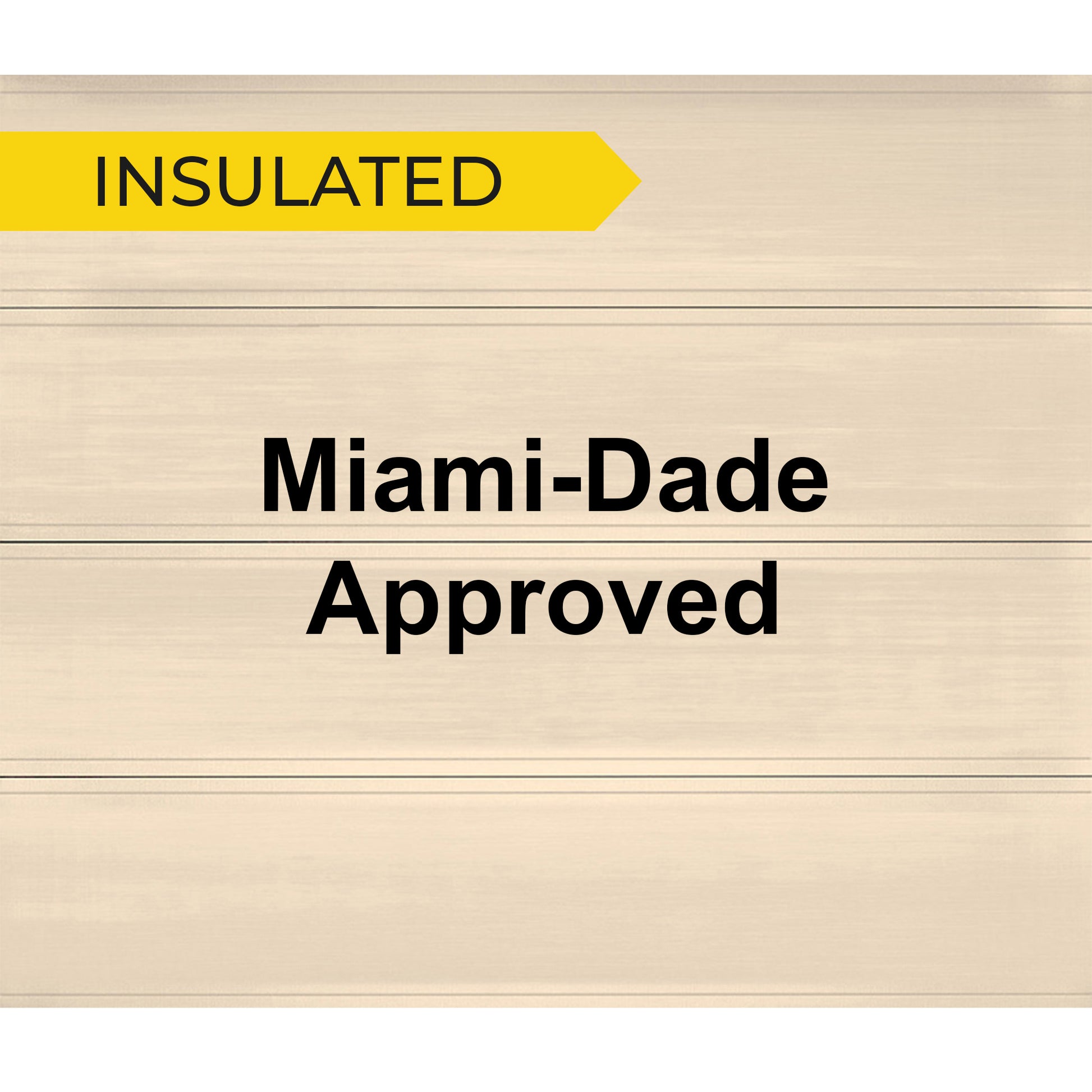 16' x 7' - Flush Panel - Insulated  Steel Back - Garage and Sliding Door Hardware