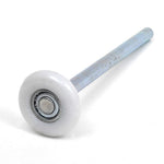 Garage Door 9" Stem Nylon Roller with 2" Diameter Ball Bearing White