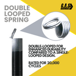 110 lb. Heavy-Duty Double-Looped Garage Door Extension Spring (2-Pack) - WHITE |  Springs for Garage Door Hardware Parts