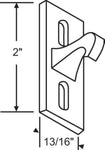 Miller Sliding Glass & Screen Door Keepers | 1-1/8" Hole Spacing Center | Fix and Repair Patio Door Keeper - Chrome