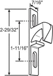 TM Aluminum Sliding Patio Glass Door Keeper / Catcher - Garage and Sliding Door Hardware