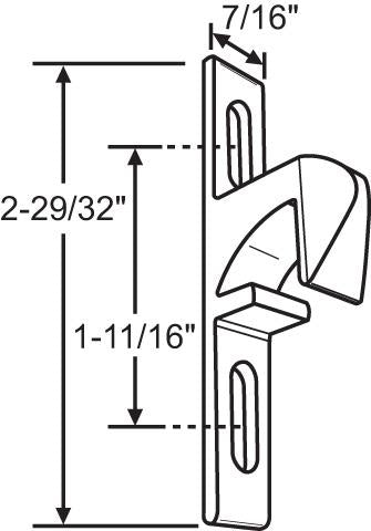 TM Aluminum Sliding Patio Glass Door Keeper / Catcher - Garage and Sliding Door Hardware