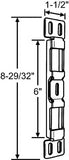 Vanguard Mortise Lock Keeper for Sliding Patio Door - 12-347W - Garage and Sliding Door Hardware
