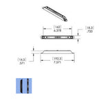 Sliding Door Interlock Slim Keeper 12-424