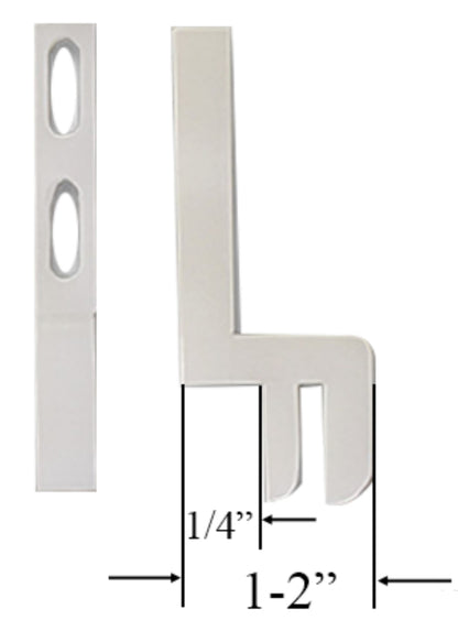 Plastic Screen Door Keeper | Screen Door Strike Latch | Replacement Screen Door Latch Keeper | Fix and Repair Sliding Screen Door (Set of 2) - Garage and Sliding Door Hardware