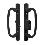 8.5" Sliding Door CENTER Keyed Handle Set - Sash Controls 2265 - 3-15/16" Screw Hole - Garage and Sliding Door Hardware