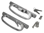 8.5" Legacy Sliding Patio Glass Door OffSet Handle Set with Keys - Sash Controls 2265 Keyed Lock - Mortise Type, Fits 3-15/16" Screw Hole Spacing + 1-1/4" to 2-1/4" Door Thickness