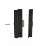 Diecast Sliding Patio Glass Screen Door Mortise Style Handle, Black Extruded Inside, Diecast Outside (DH-271)