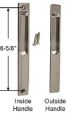 Sliding Patio Glass Door Flush Mount Dummy Handle - No Lock - Garage and Sliding Door Hardware