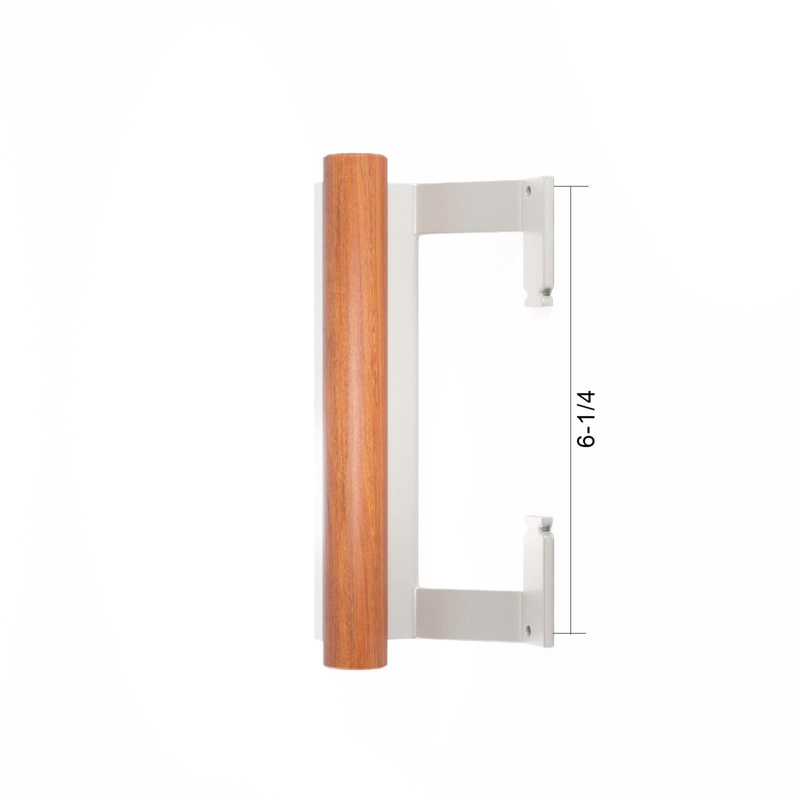 (DH-558-W) Adams Rite Sliding Door Handle, 6-1/4" Hole Space- White - Garage and Sliding Door Hardware