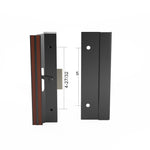 Rusco Sliding Patio Door Handle Set with 4-27/32" Hole Spacing  DH-622 - Garage and Sliding Door Hardware