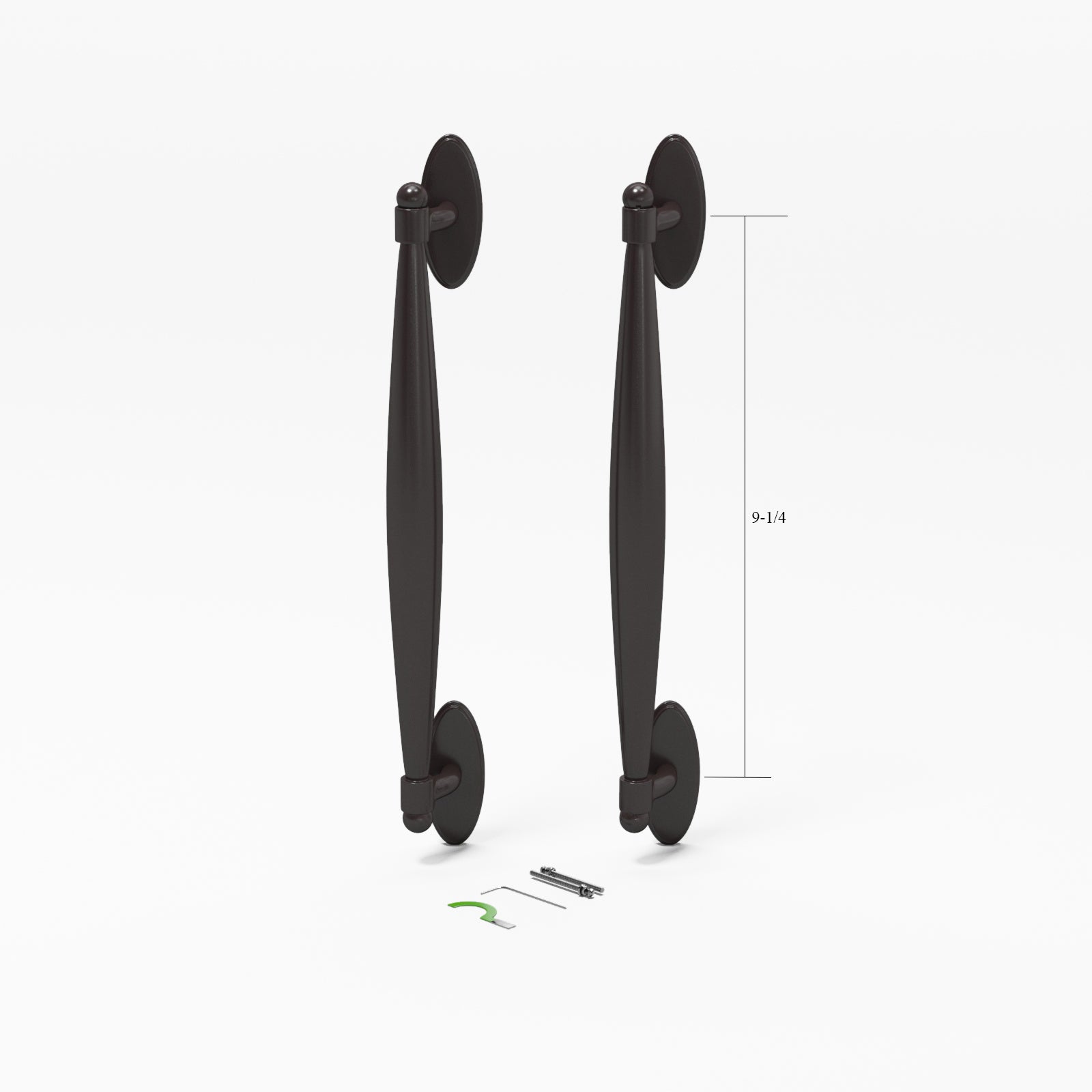 (DH-646) Windoor Sliding Door Interior and Exterior Handle Set, 9-1/4" Hole Space- - Garage and Sliding Door Hardware