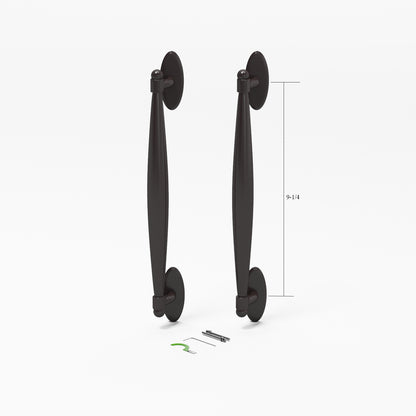 (DH-646) Windoor Sliding Door Interior and Exterior Handle Set, 9-1/4" Hole Space- - Garage and Sliding Door Hardware