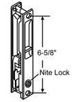 Pan-Am Flush Mount Lock Set for Sliding Glass Doors with Night Lock | Lock for Patio Glass Screen Door Hardware | Flush Lock Replacement for Sliding Door Repair (DL-503)