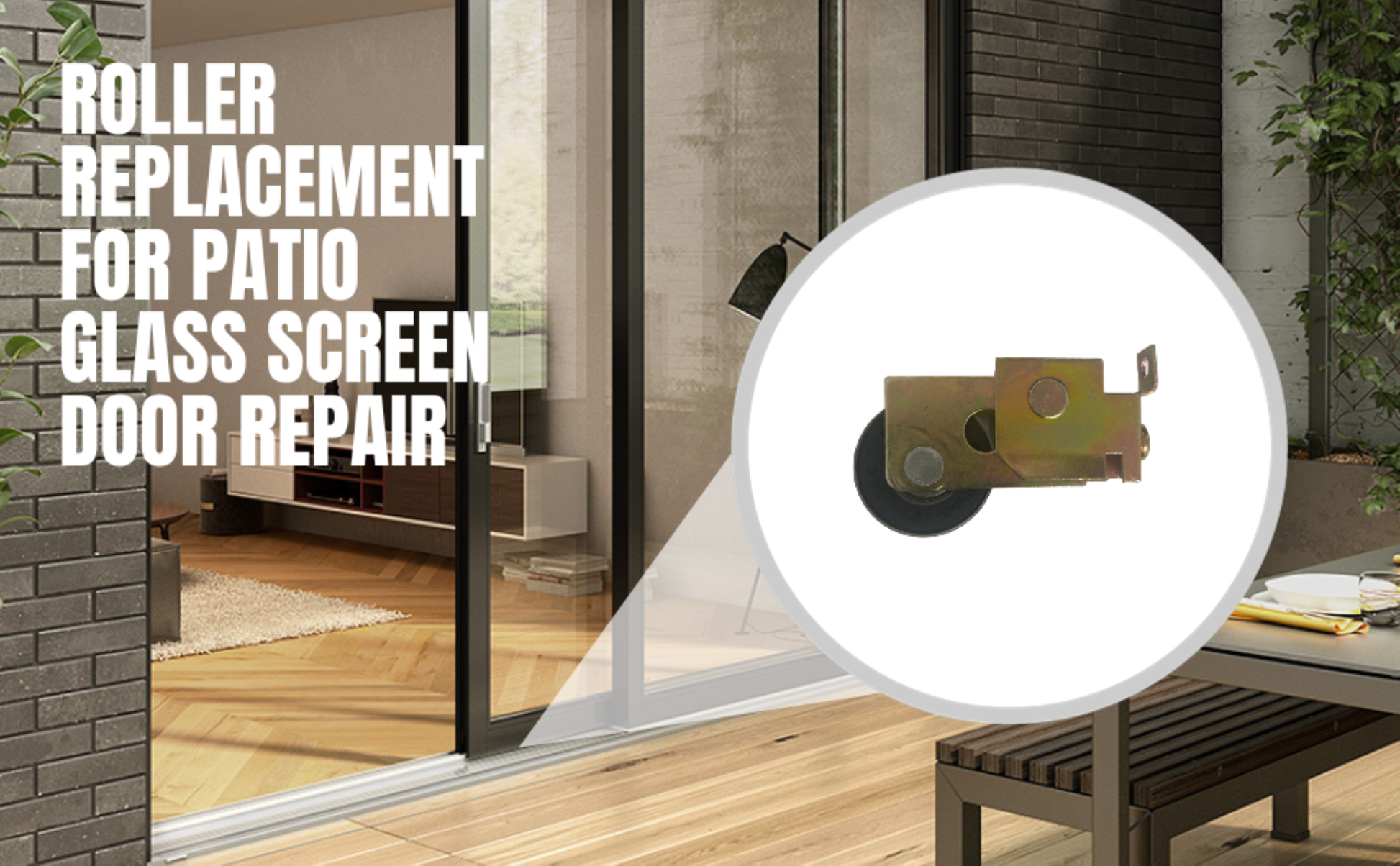 Capitol Remington Sliding Patio Door Roller Assembly | Roller Replacement for Patio Glass Door Repair | Fix and Repair Sliding Door Roller Wheels (DR-141) - Garage and Sliding Door Hardware