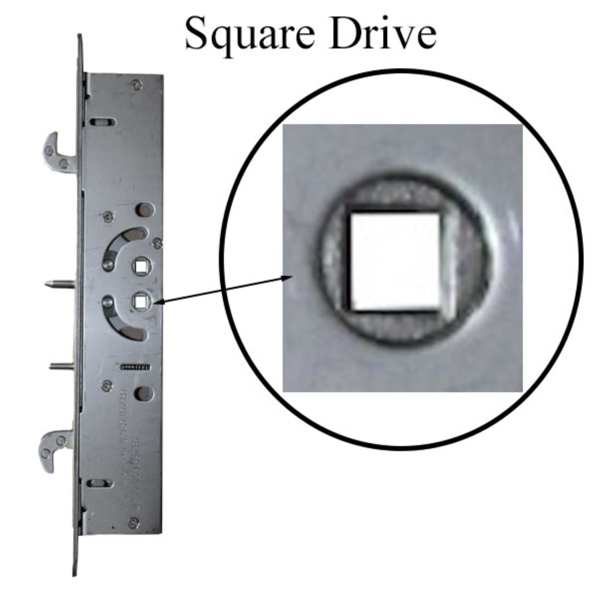 Windoor Dual Point Mortise Lock With Square Drive | Mortise Lock For Patio Screen Sliding Door | Lock Replacement for Sliding Door (DL-800) - Garage and Sliding Door Hardware