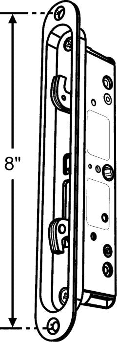 Interlock 2 Point Mortise Lock For Sliding Patio Door with Black Cover - Garage and Sliding Door Hardware
