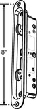 Interlock 2 Point Mortise Lock For Sliding Patio Door with Black Cover