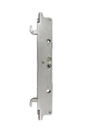 7.97" Hole Spacing Two Point Stainless Steel Mortise Lock Replacement for Sliding Patio Glass Door - Dual Point with Outward Hook Locking Mechanism - Garage and Sliding Door Hardware