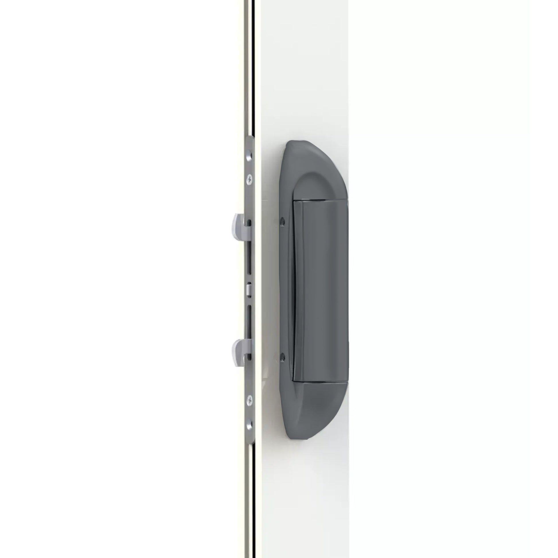 (DH-595-PEWTER-DARK-GREY) Interlock Intuition Sliding Door Handle Kit - Garage and Sliding Door Hardware