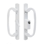 8.5" Sliding Door CENTER Keyed Handle Set - Sash Controls 2265 - 3-15/16" Screw Hole - Garage and Sliding Door Hardware