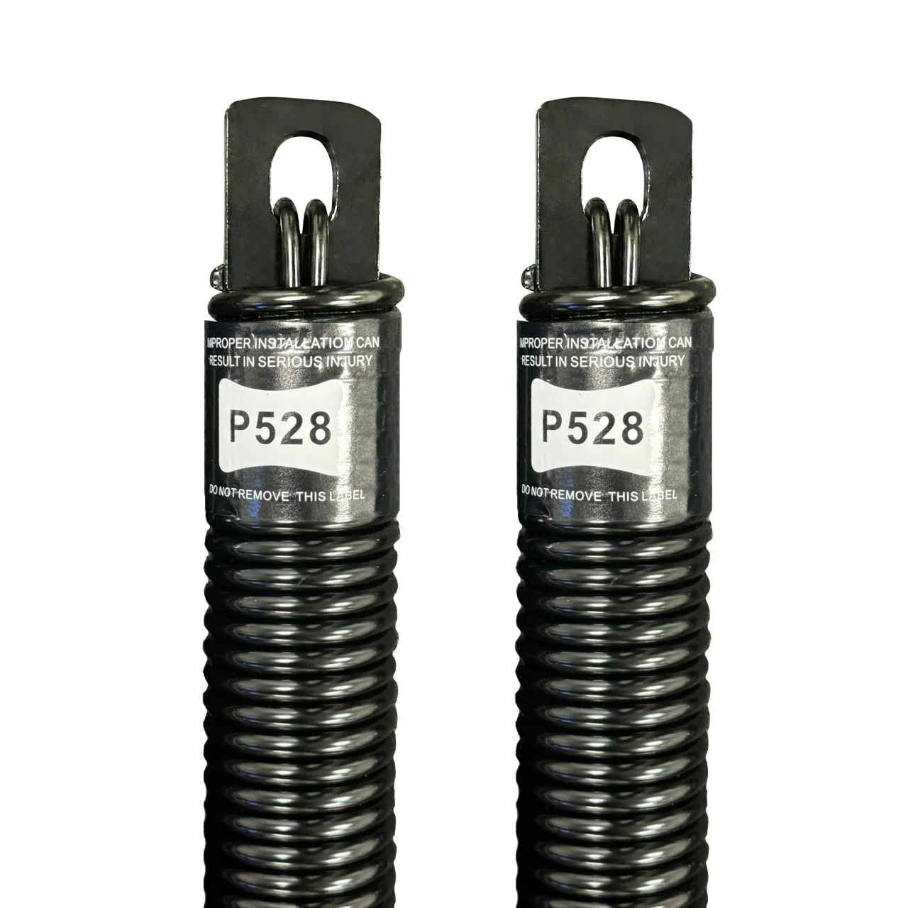 (P528) 28 in. Plug-End Extension Spring (0.207 in. No. 5 Wire) (PAIR) - Garage and Sliding Door Hardware