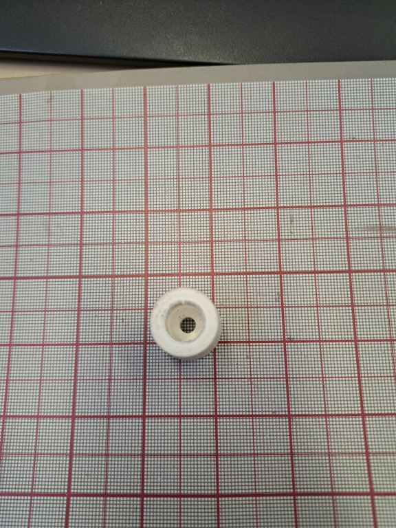 White Sliding Patio Door Rubber Bumper - 1" - Garage and Sliding Door Hardware