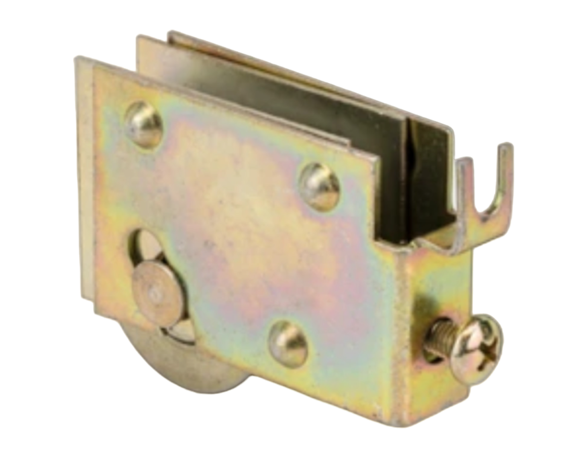 Steel Roller for Sliding Glass Doors | Roller Assembly, 1-1/4 In. Steel Wheels | Fix Repair Patio Glass Door Roller Wheels (Single Pack) (DR-294) - Garage and Sliding Door Hardware