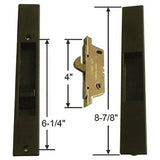 Adams Rite ABS Black Flush Mount Handle Lockset without Cylinder, Radius Lock Face, 1 to 1-5/16 Stile Thickness