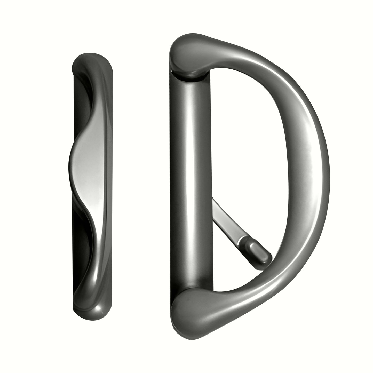 Involute Sliding Patio Door Handle Set, Fits 4-15/16" Hole Spacing - Garage and Sliding Door Hardware