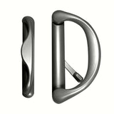 Involute Sliding Patio Door Handle Set, Fits 4-15/16" Hole Spacing